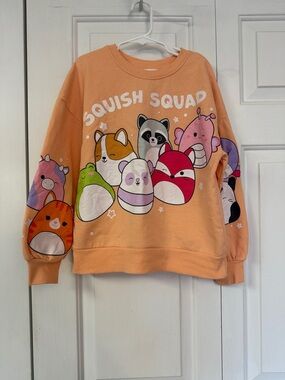 Squishmallows Peach Crewneck Sweatshirt